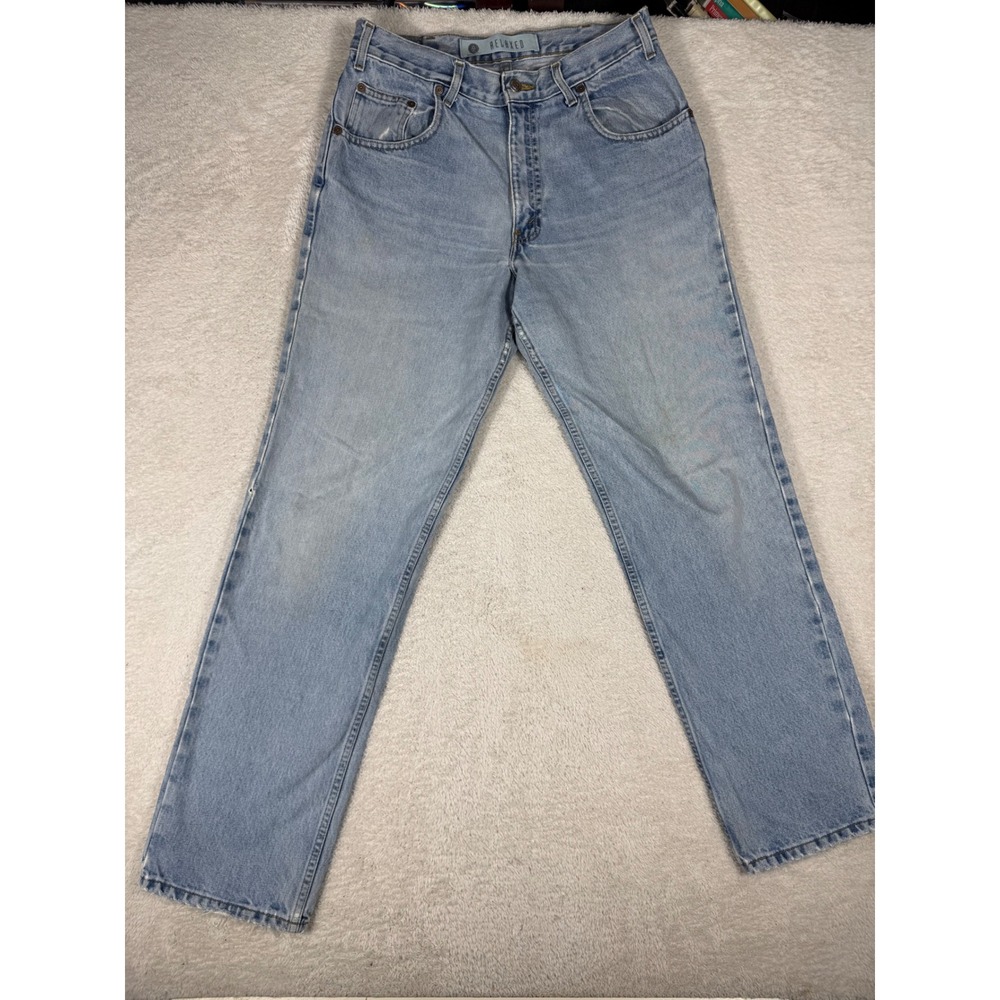 Arizona Jean Co Relaxed Jeans Mens 33x32 Light Wash Blue Good Denim Straight Leg